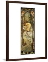 Night-Alphonse Mucha-Framed Premium Giclee Print