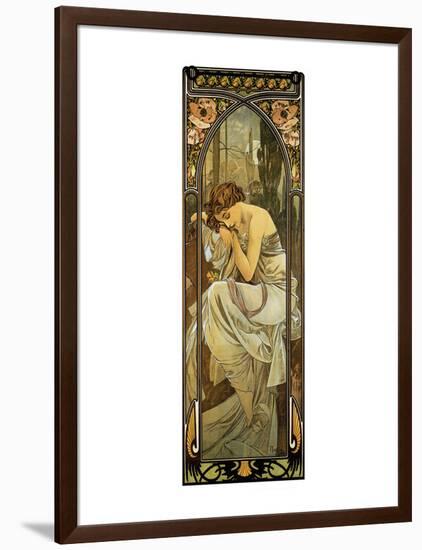 Night-Alphonse Mucha-Framed Premium Giclee Print