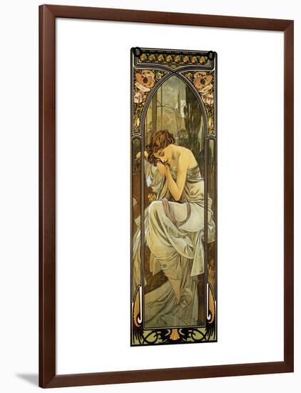 Night-Alphonse Mucha-Framed Premium Giclee Print