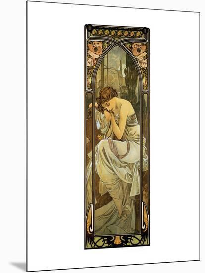 Night-Alphonse Mucha-Mounted Premium Giclee Print