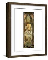 Night-Alphonse Mucha-Framed Premium Giclee Print