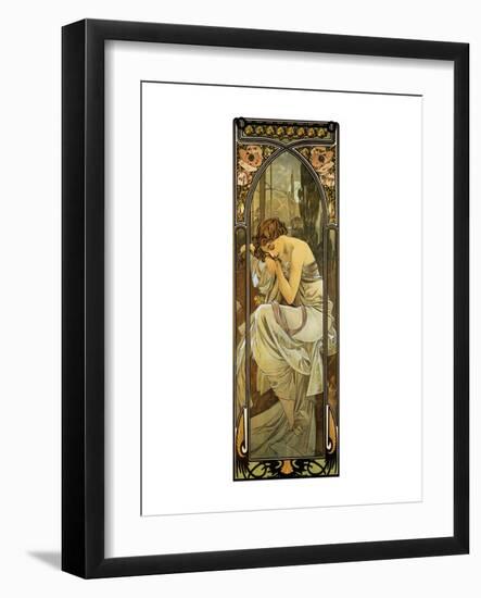 Night-Alphonse Mucha-Framed Premium Giclee Print