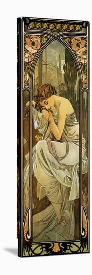 Night-Alphonse Mucha-Stretched Canvas