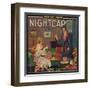 Nightcap Brand - Anaheim, California - Citrus Crate Label-Lantern Press-Framed Art Print