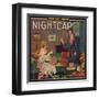 Nightcap Brand - Anaheim, California - Citrus Crate Label-Lantern Press-Framed Art Print