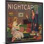 Nightcap Brand - Anaheim, California - Citrus Crate Label-Lantern Press-Mounted Art Print