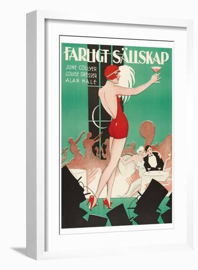 Nightclub "Farlight Sallskap"-null-Framed Art Print