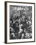 Nightclub Singers Performing for Patrons Seated at Tables in Sammy's Bowery Follies-null-Framed Photographic Print