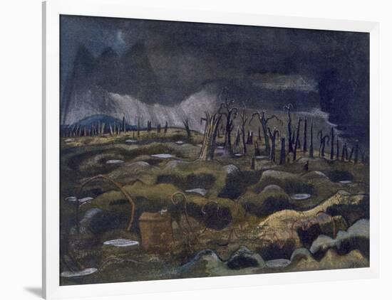 Nightfall, British Artists at the Front, Continuation of the Western Front, Part Three, Nash, 1918-Paul Nash-Framed Giclee Print