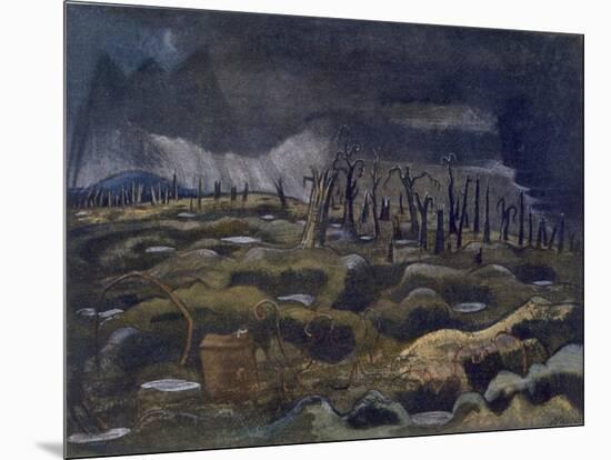 Nightfall, British Artists at the Front, Continuation of the Western Front, Part Three, Nash, 1918-Paul Nash-Mounted Giclee Print