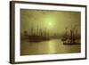 Nightfall Down the Thames, 1880-John Atkinson Grimshaw-Framed Giclee Print