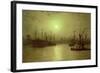 Nightfall Down the Thames, 1880-John Atkinson Grimshaw-Framed Giclee Print