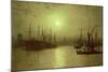 Nightfall Down the Thames, 1880-John Atkinson Grimshaw-Mounted Giclee Print