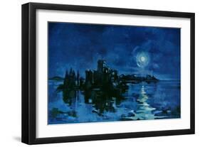 Nightfall in Blue-null-Framed Giclee Print