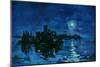 Nightfall in Blue-null-Mounted Giclee Print