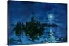 Nightfall in Blue-null-Stretched Canvas