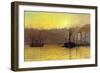 Nightfall in Scarborough Harbour, 1884-John Atkinson Grimshaw-Framed Giclee Print