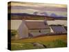 Nightfall, Iona, Paps of Jura Beyond-Francis Campbell Boileau Cadell-Stretched Canvas