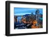 Nightfall Vancouver Canada-null-Framed Art Print