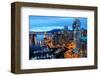 Nightfall Vancouver Canada-null-Framed Art Print