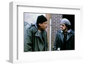 NIGHTHAWKS, 1981 directed by BRUCE MALMUTH Billy Dee Williams and Sylvester Stallone (photo)-null-Framed Photo