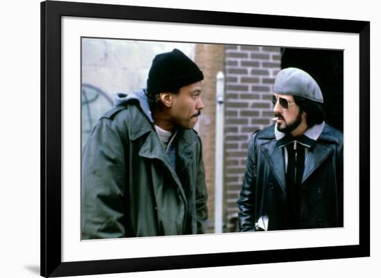 NIGHTHAWKS, 1981 directed by BRUCE MALMUTH Billy Dee Williams and Sylvester Stallone (photo)-null-Framed Photo