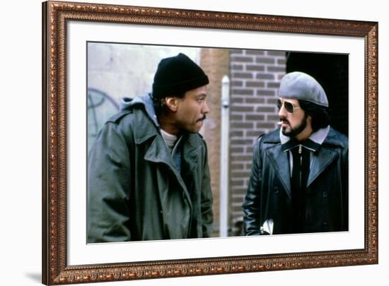 NIGHTHAWKS, 1981 directed by BRUCE MALMUTH Billy Dee Williams and Sylvester Stallone (photo)-null-Framed Photo