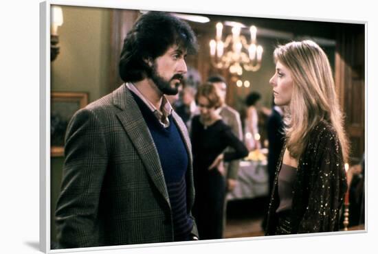 NIGHTHAWKS, 1981 directed by BRUCE MALMUTH Sylvester Stallone and Lindsay Wagner (photo)-null-Framed Photo