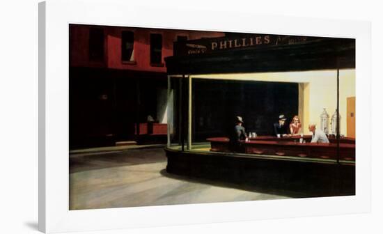 Nighthawks, c.1942-Edward Hopper-Framed Art Print