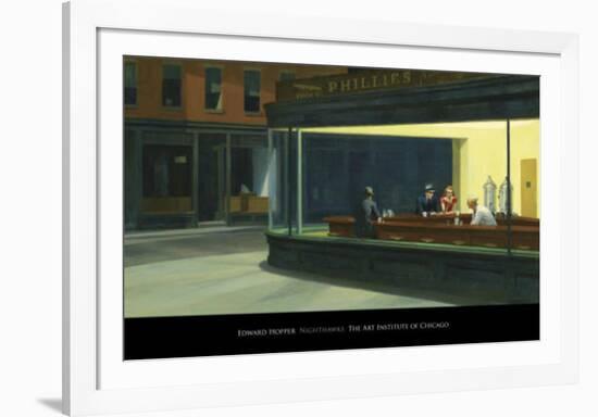 Nighthawks, c.1942-Edward Hopper-Framed Art Print