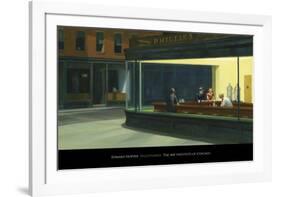 Nighthawks, c.1942-Edward Hopper-Framed Art Print