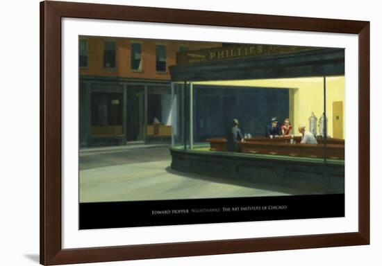 Nighthawks, c.1942-Edward Hopper-Framed Art Print