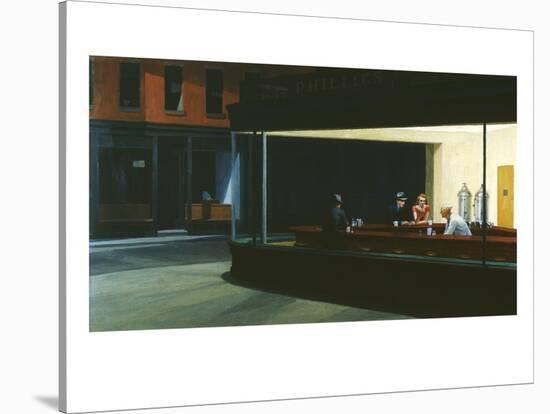 Nighthawks-Edward Hopper-Stretched Canvas