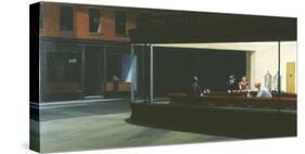 Nighthawks-Edward Hopper-Stretched Canvas