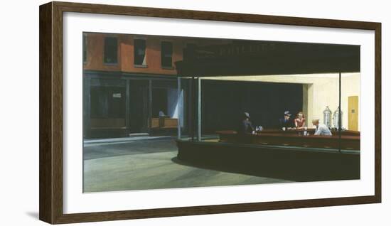 Nighthawks-Edward Hopper-Framed Giclee Print