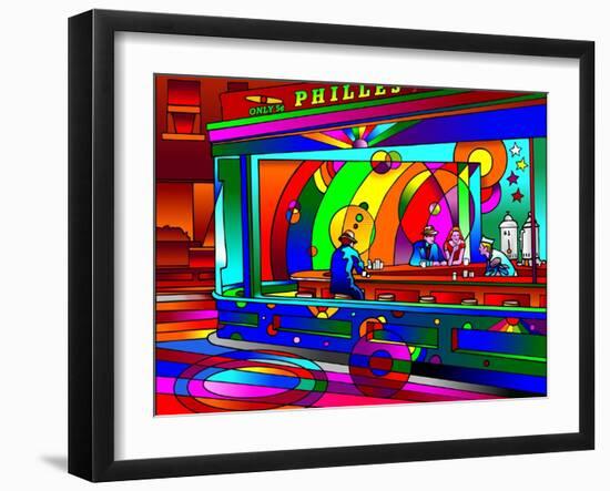 Nighthawks-Howie Green-Framed Giclee Print