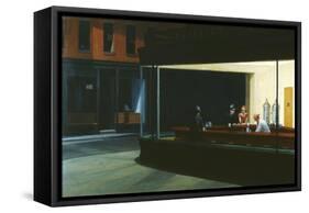 Nighthawks-Edward Hopper-Framed Stretched Canvas