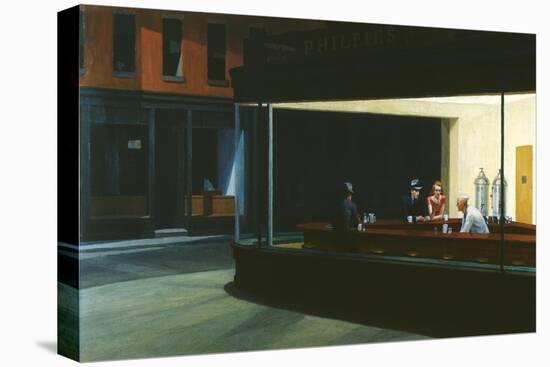 Nighthawks-Edward Hopper-Stretched Canvas