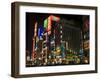 Nightime Skyscrapers and City Buildings, Shinjuku, Tokyo, Japan-Christian Kober-Framed Photographic Print