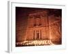 Nightime Tourist Show in Candlelight, in Front of the Treasury (El Khazneh), Petra, Jordan-Donald Nausbaum-Framed Photographic Print