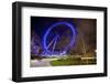 Nightime View of London's Big Wheel-Richard Wright-Framed Photographic Print