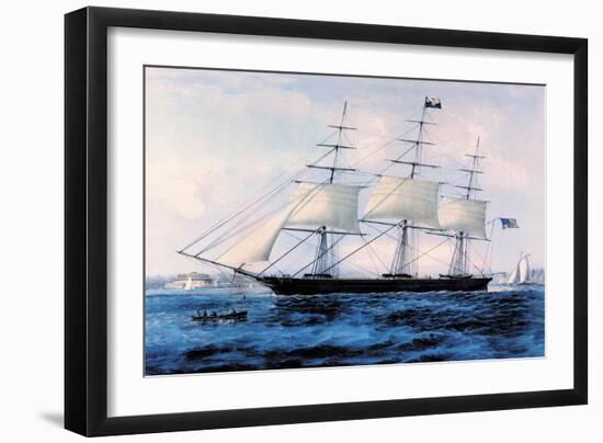 Nightingale-Currier & Ives-Framed Art Print