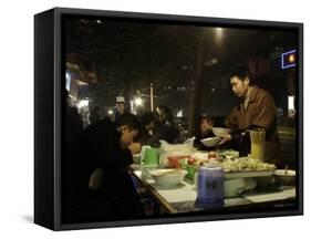 Nightlife in Chongqing, China-Ryan Ross-Framed Stretched Canvas