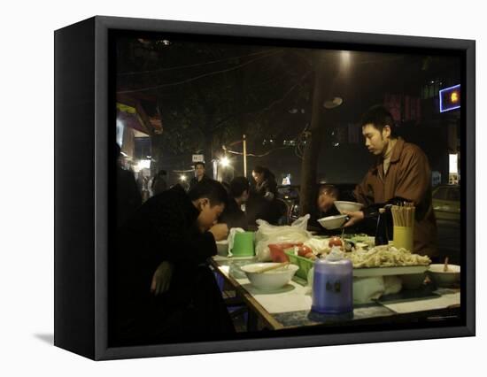 Nightlife in Chongqing, China-Ryan Ross-Framed Stretched Canvas