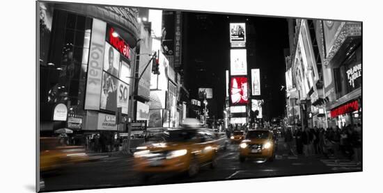 Nightlife in Times Square-Ludo H^-Mounted Art Print