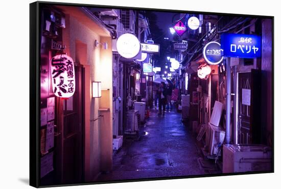 NightLife Japan Collection - Rainy Evening-Philippe Hugonnard-Framed Stretched Canvas