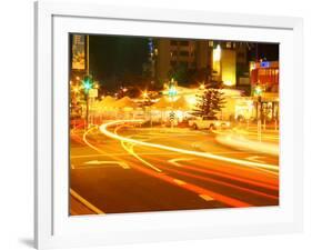 Nightlife, Mooloolaba, Sunshine Coast, Queensland, Australia-David Wall-Framed Photographic Print