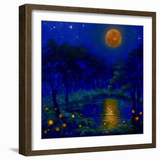 Nightlightsoil on canvas-Lee Campbell-Framed Giclee Print