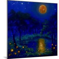 Nightlightsoil on canvas-Lee Campbell-Mounted Giclee Print