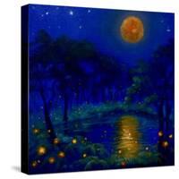 Nightlightsoil on canvas-Lee Campbell-Stretched Canvas
